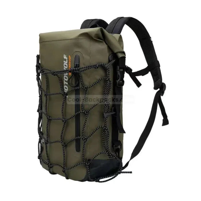 40L Motorcycle Backpack - Green