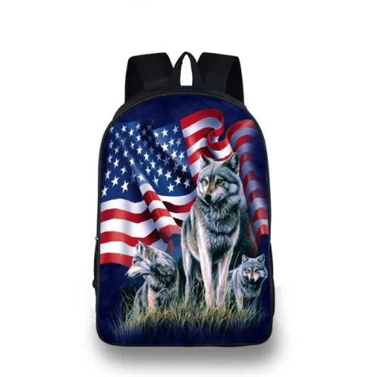 American Flag Backpack