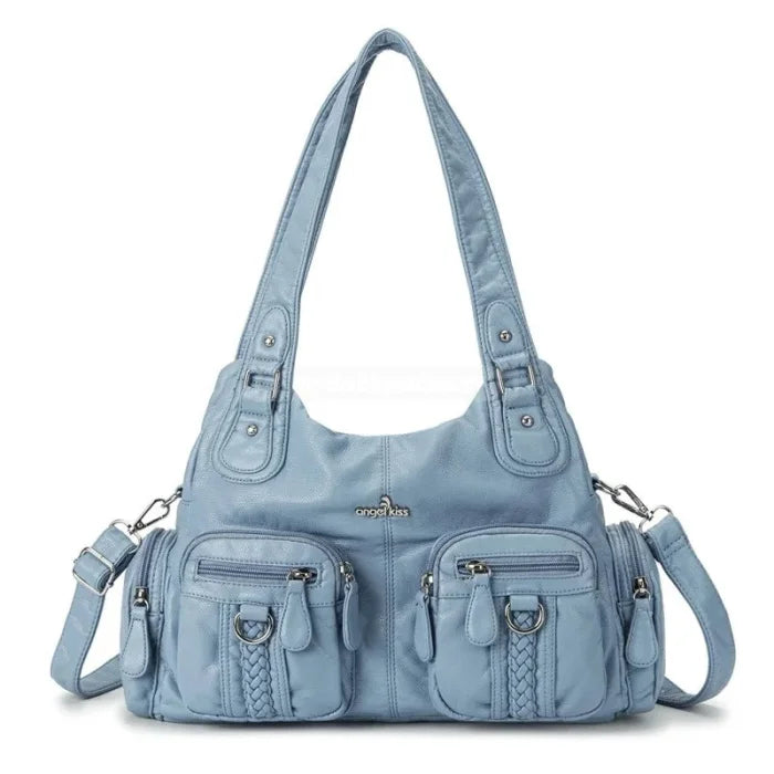 Angel Messenger Bag - Light blue