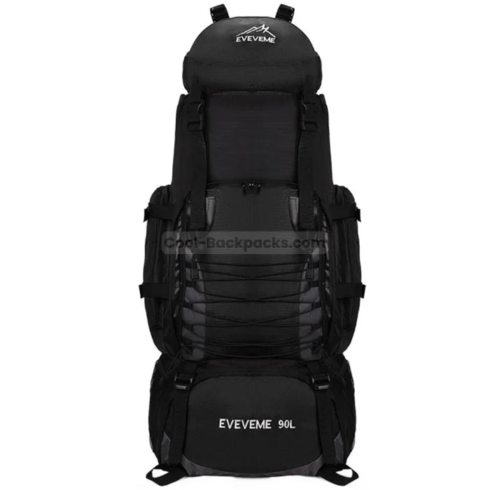 Anti Theft Hiking Backpack - Black