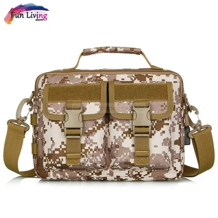 Army Style Messenger Bag - Desert Digital