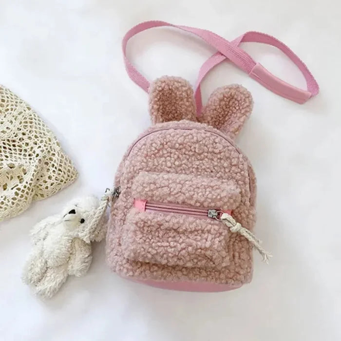 Backpack with Bunny Ears - pink