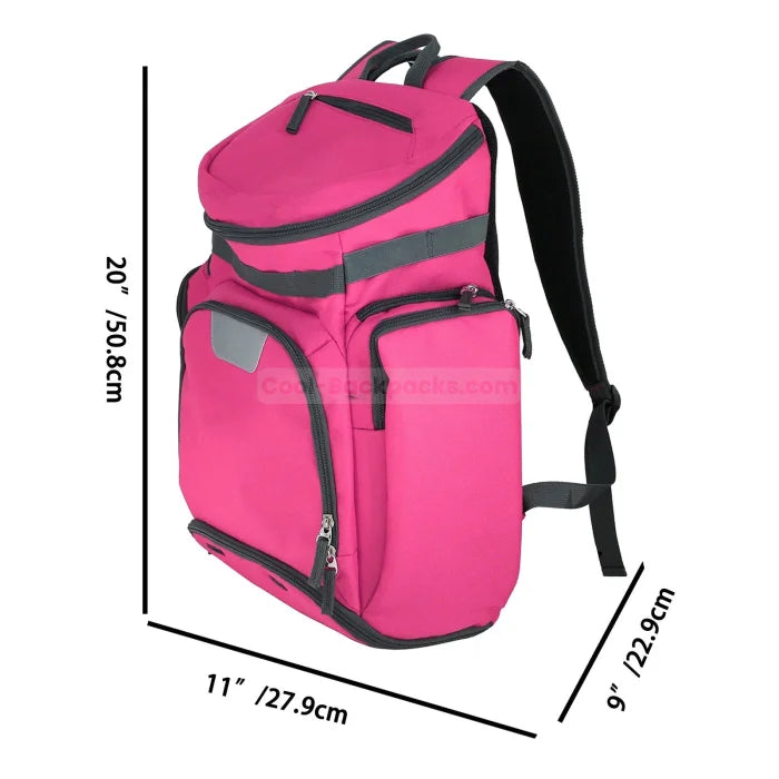 Baseball Gear Backpack - Rose Red