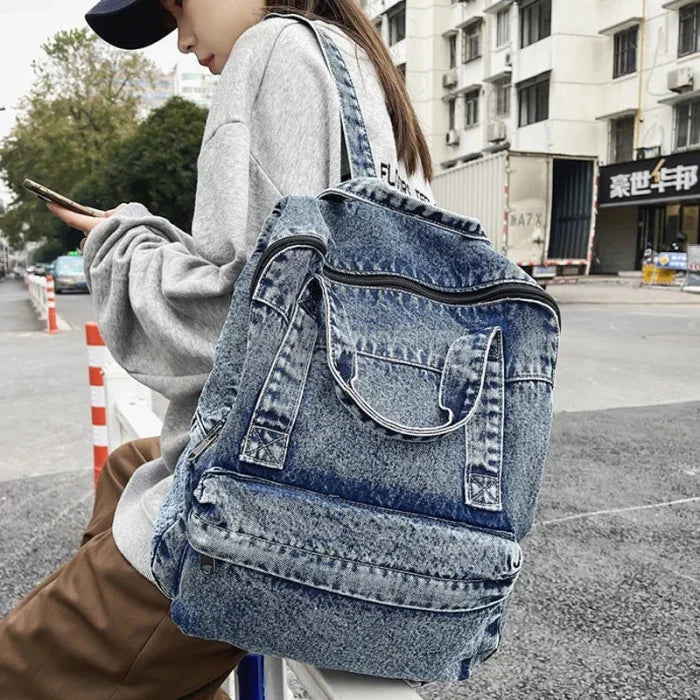 Big Denim Backpack