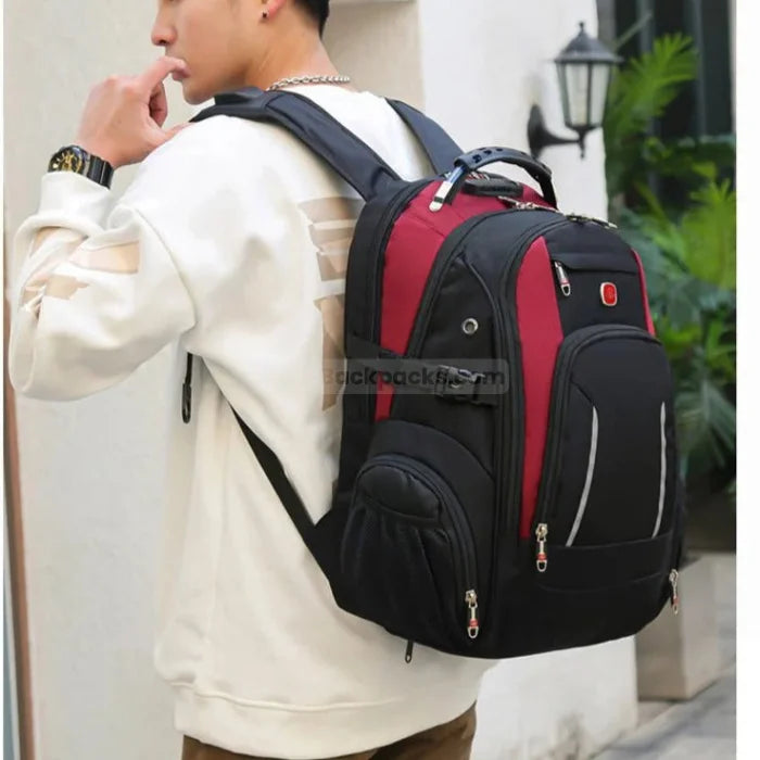 Black and Red Backpack