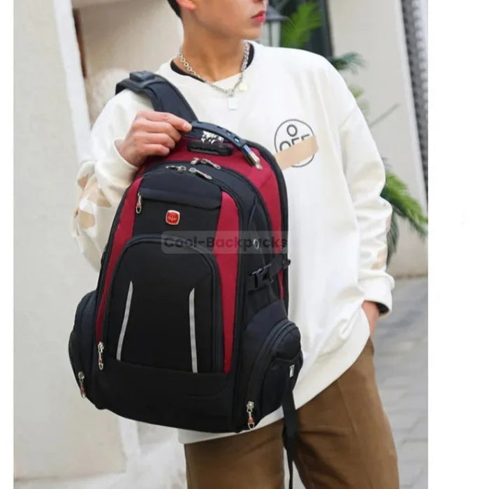 Black and Red Backpack