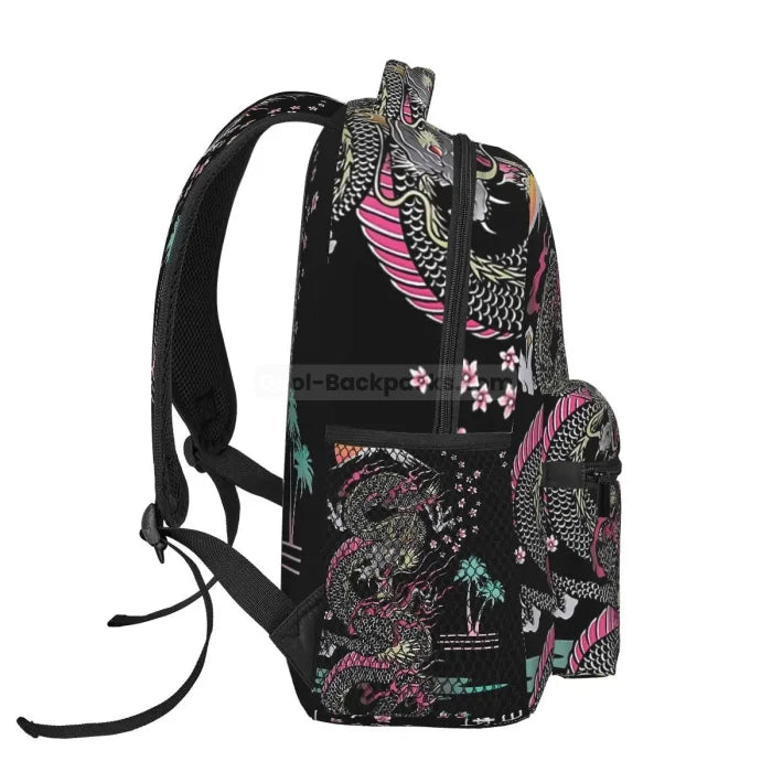 Black Dragon Backpack - 16 Inche