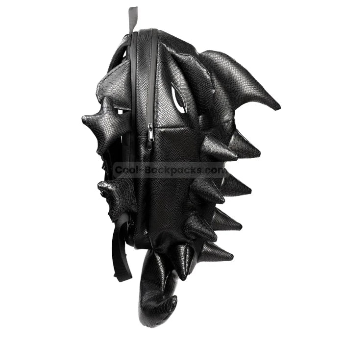 Black Leather Dragon Backpack