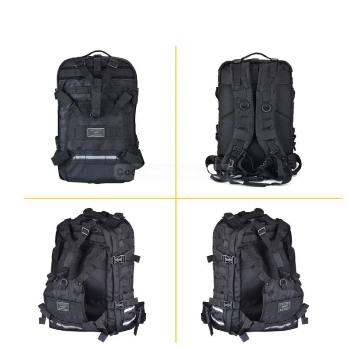 Black Motorcycle Backpack