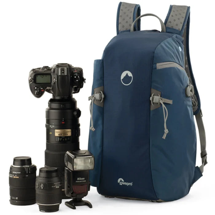 Blue Camera Backpack - Blue