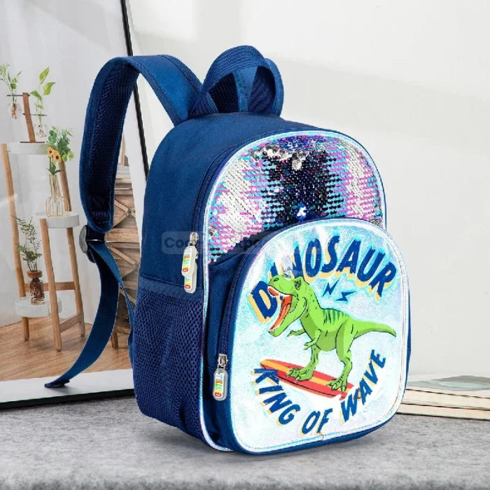 Blue Dinosaur Backpack - N1801 - 1