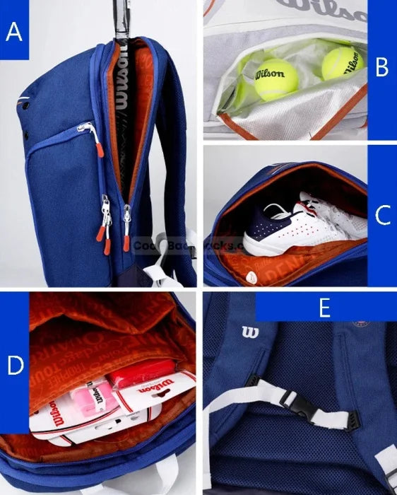 Blue Tennis Backpack