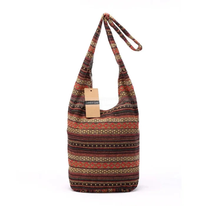 Boho Messenger Bag - Brown