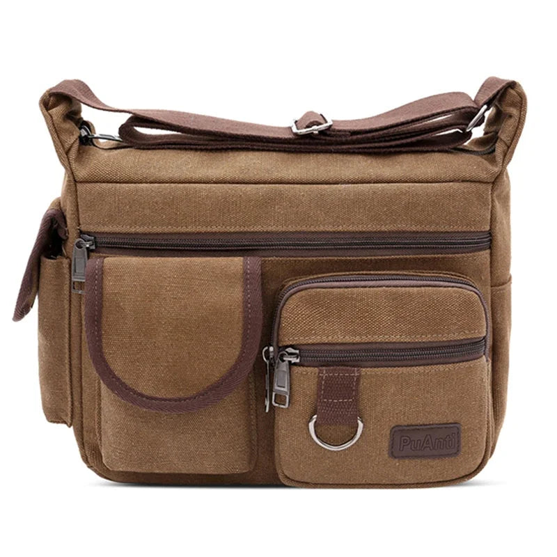 Briefcase Messenger Bag - Brown