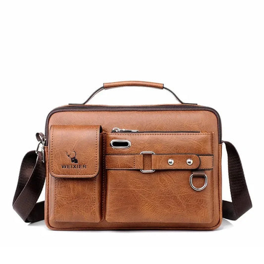 Brown Messenger Bag Mens - Light