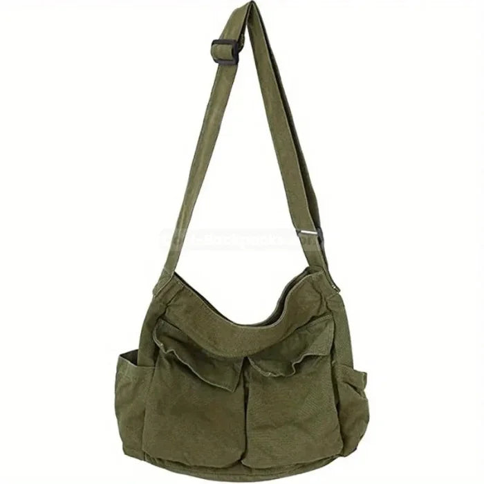 Cargo Messenger Bag - Army green