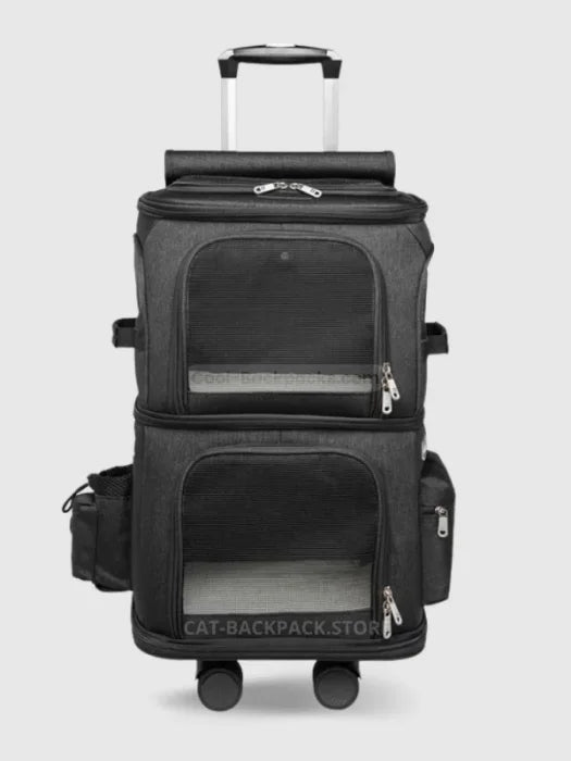 Cat Trolley Bag Black