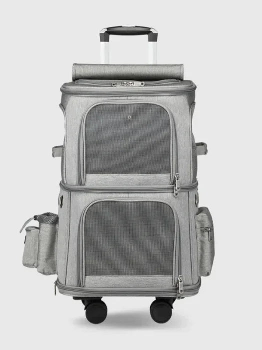 Cat Trolley Bag Gray