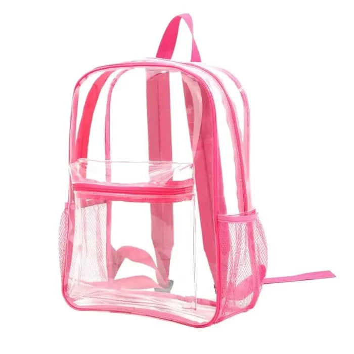 Clear Pink Backpack