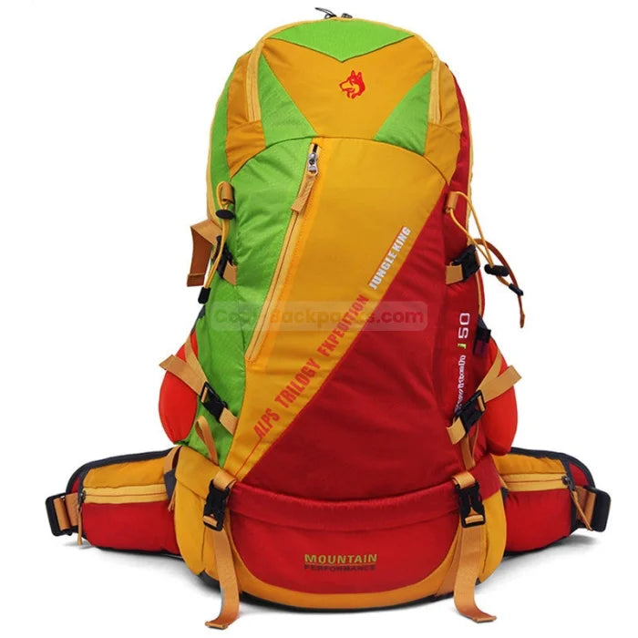 Colorful Hiking Backpack - Yellow