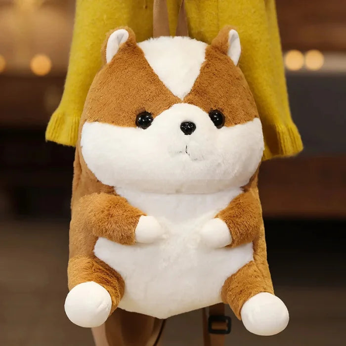 Corgi Plush Backpack