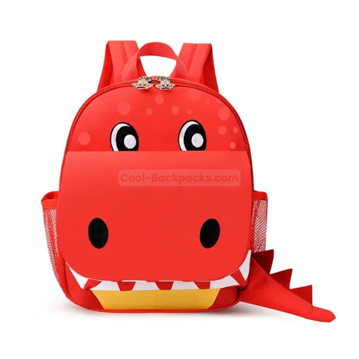 Custom Dinosaur Backpack - Red / No Need