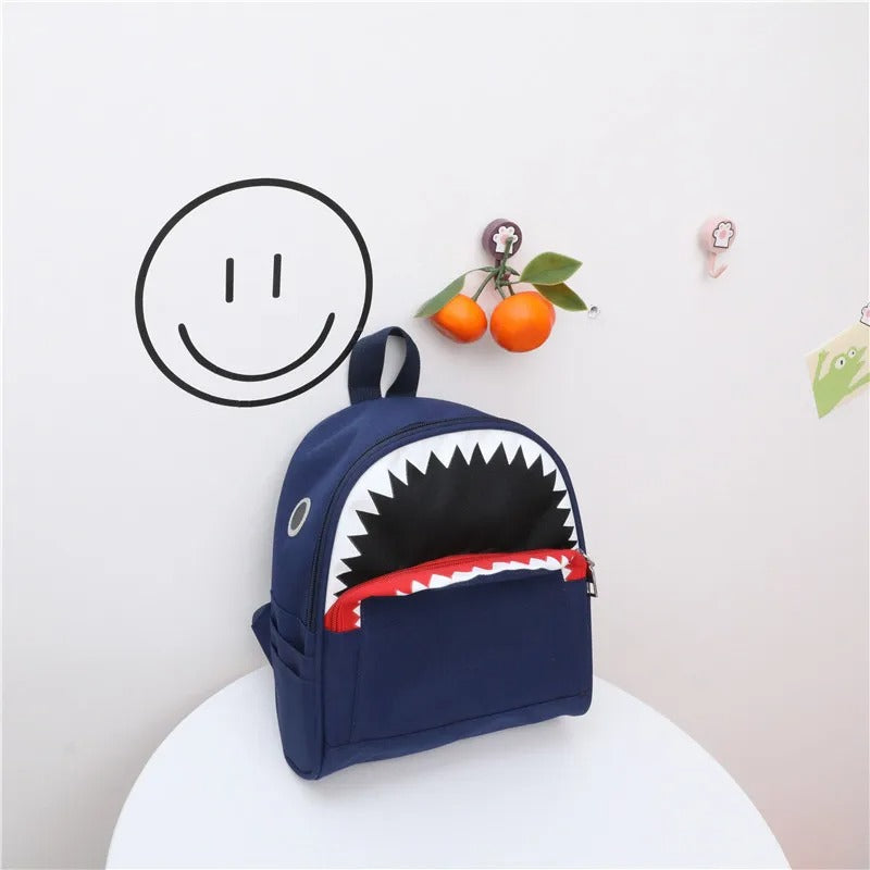 Cute Shark Backpack - blue