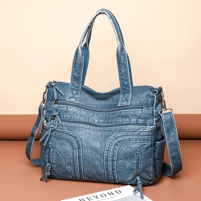 Denim Messenger Bag