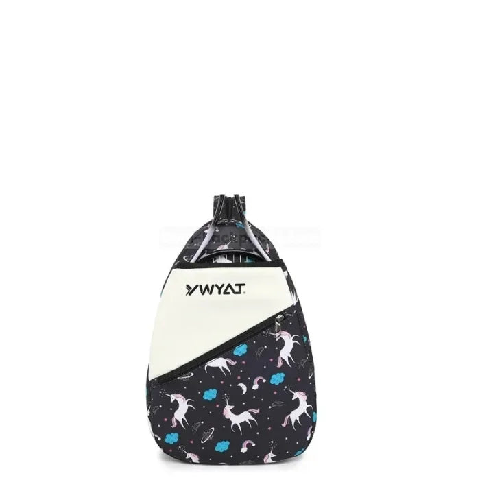 Designer Tennis Backpack - Cartoon Black