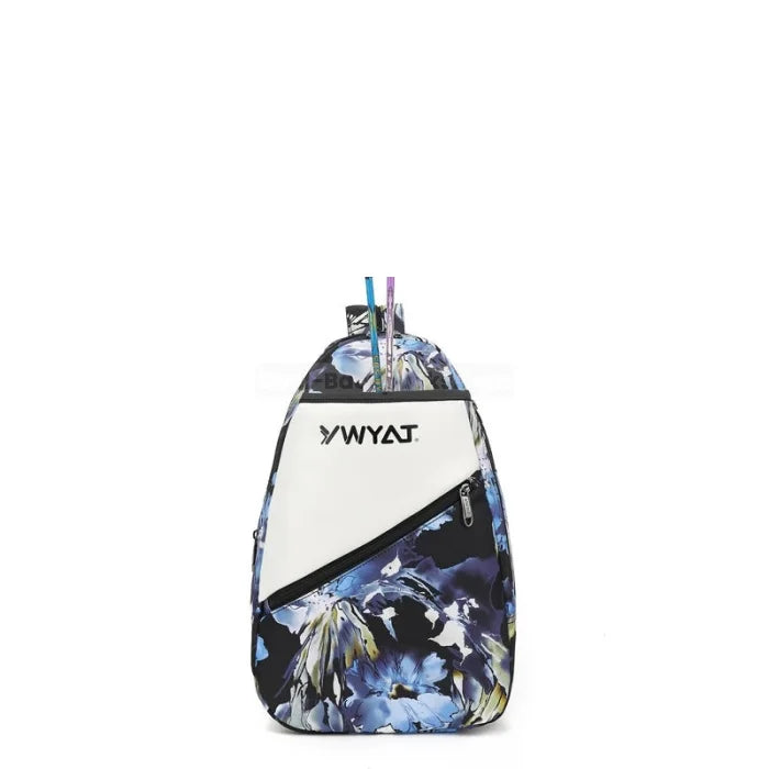 Designer Tennis Backpack - Pattern Black