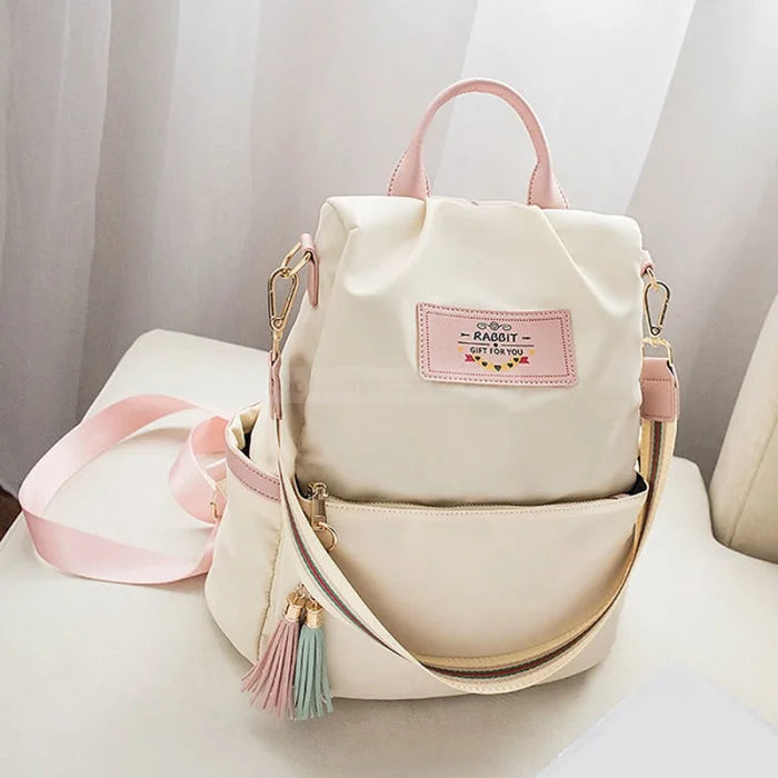 Designer Tote Backpack - Off white