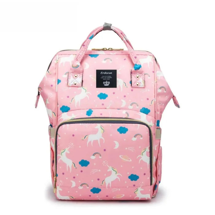 Dinosaur Diaper Backpack - Pink