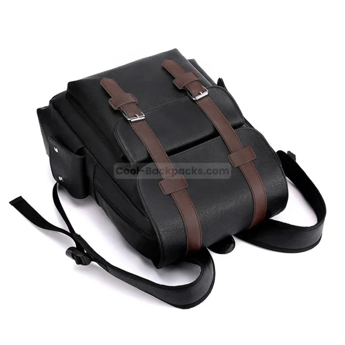 Faux Leather Rucksack Backpack