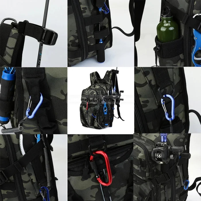 Fishing Backpack with Rod Holders