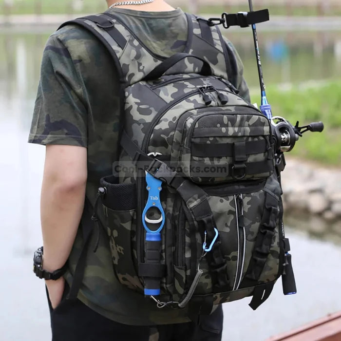 Fishing Backpack with Rod Holders