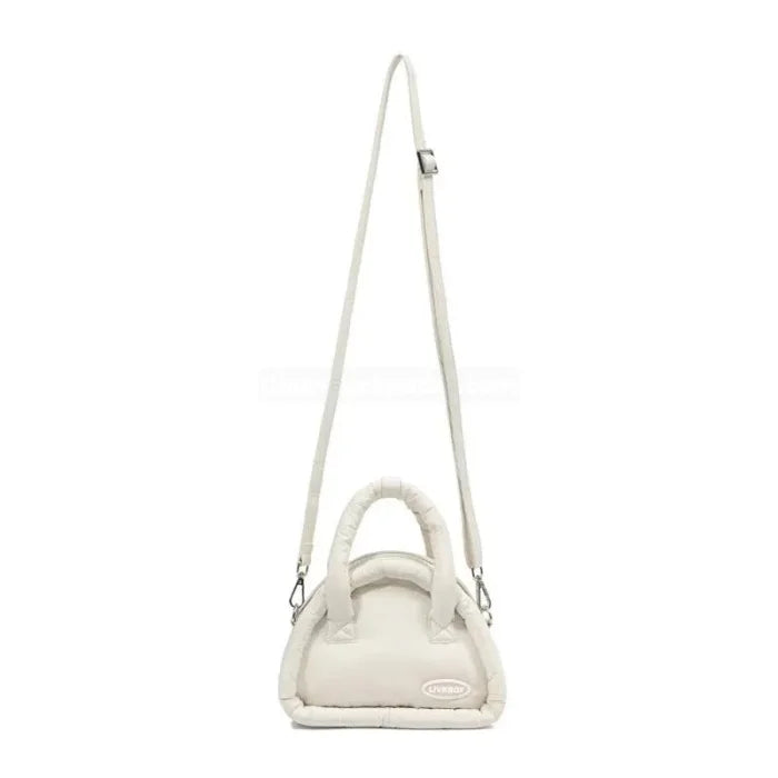 Fluffy Messenger Bag - White