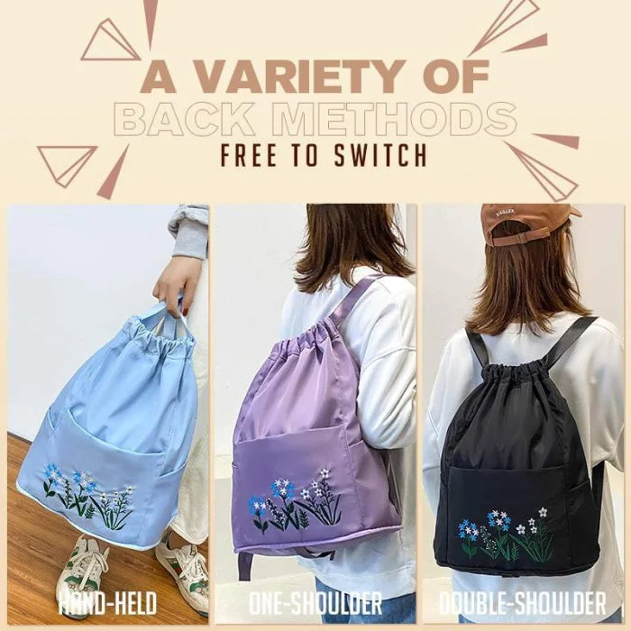 Foldable Drawstring Backpack