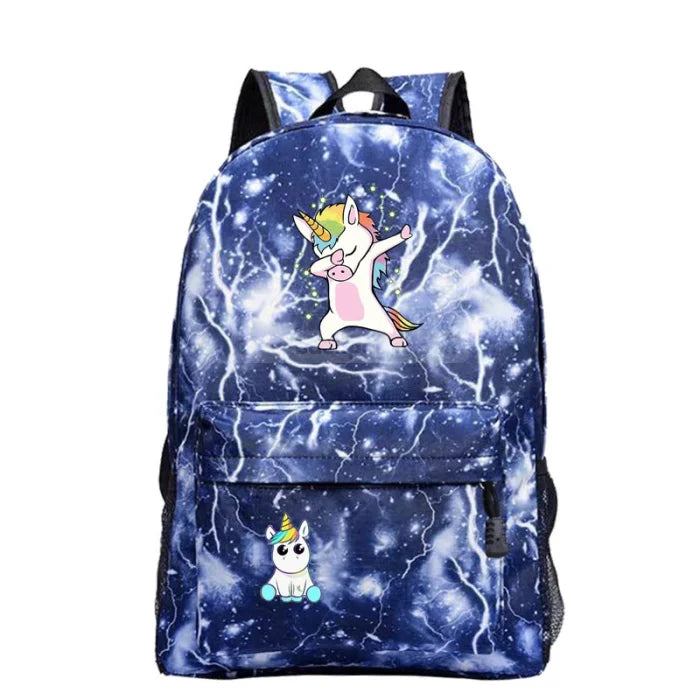 Galaxy Dabbing Unicorn Backpack - 6