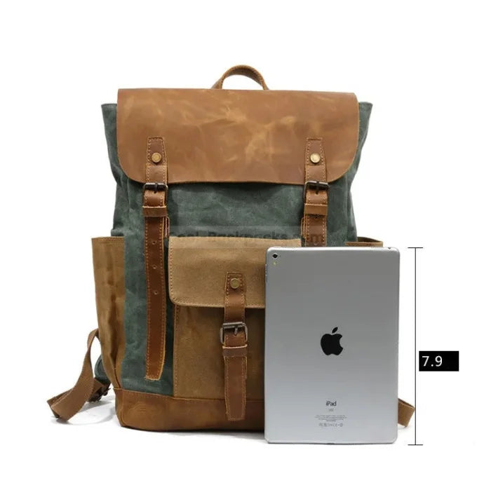 Green Canvas Rucksack