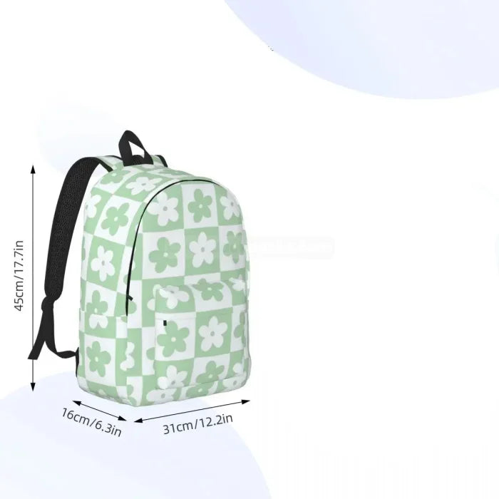 Green Flower Backpack