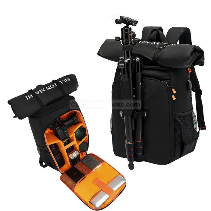 Hiking Camera Backpack - Black