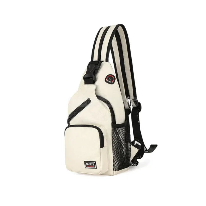 Hiking Sling Backpack - White