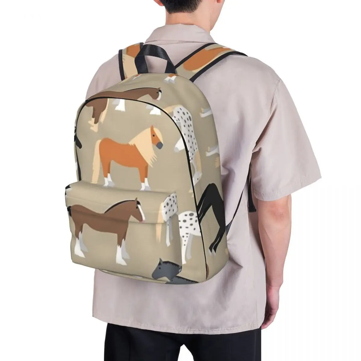 Horse Print Backpack