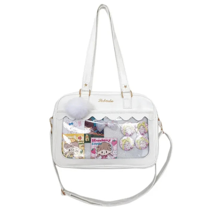 Kawaii Messenger Bag - White