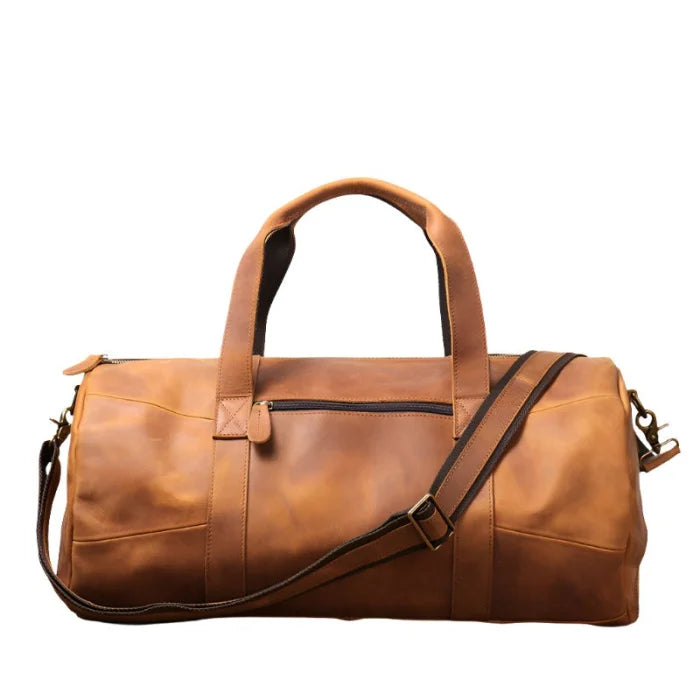 Leather Carry-On Duffel Bag