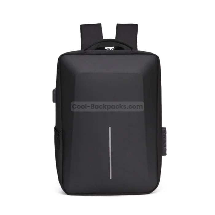 Men Hard Shell Backpack - Black