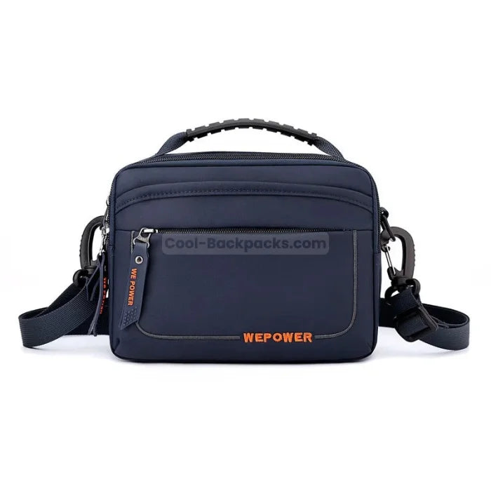 Men’s Casual Messenger Bag - Dark Blue