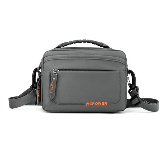 Men’s Casual Messenger Bag - Gray