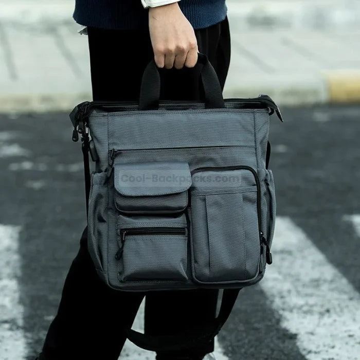 Men’s Convertible Messenger Bag - Gray