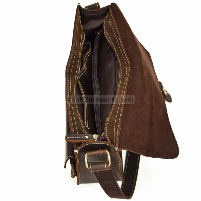 Men’s Crossbody Leather Messenger Bag